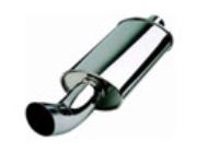 TOYOTA YARIS VVTI COLOUR COLLECT REAR EXHAUST PIPE